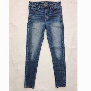 American Eagle high waisted super stretchy jeans.